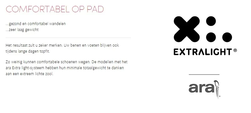 Afbeelding en uitleg "EXTRA Light"