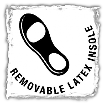 Logo Uitneembaar latex voetbed (afbeelding)