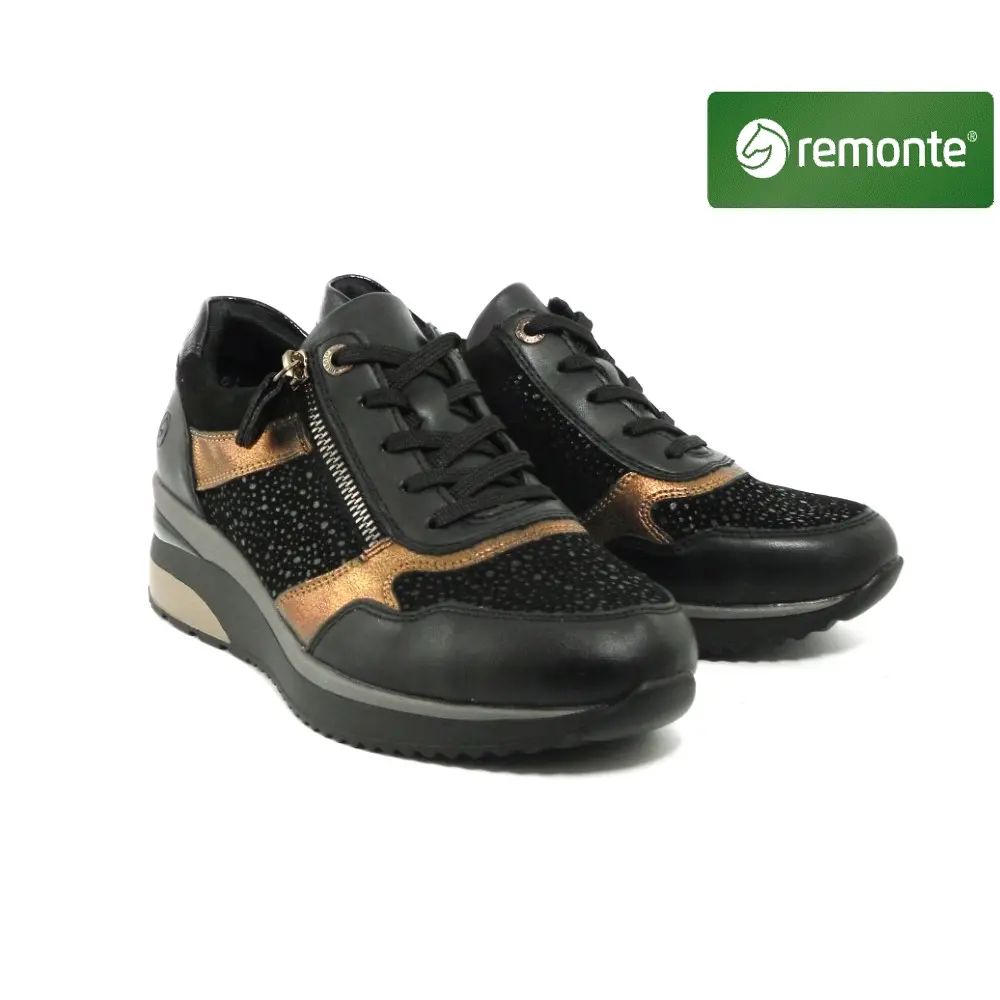 Remonte • D2416 ~ Zwart/Koper Remonte • D2416 ~ Zwart/Koper (afbeelding)
