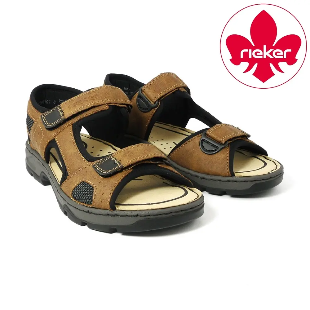 Rieker • 26156 ~ Mandel/Schwarz Rieker • 26156 ~ Mandel/Schwarz (afbeelding)